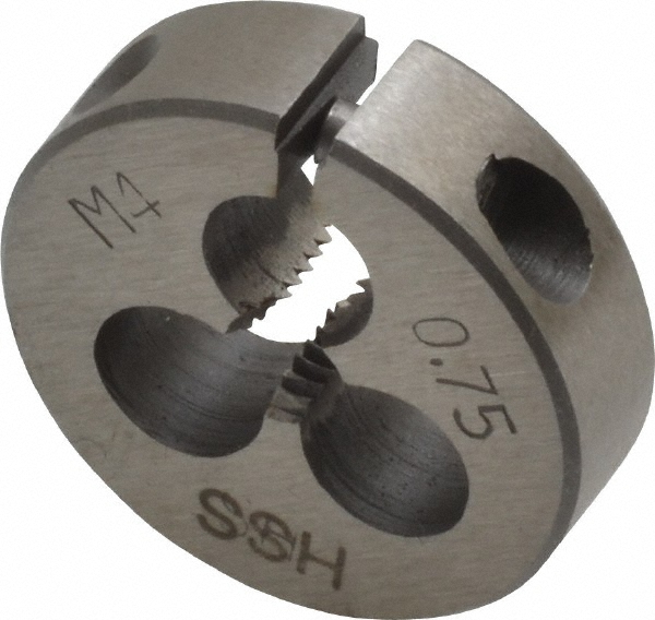 Round Die: M4x0.75, High Speed Steel