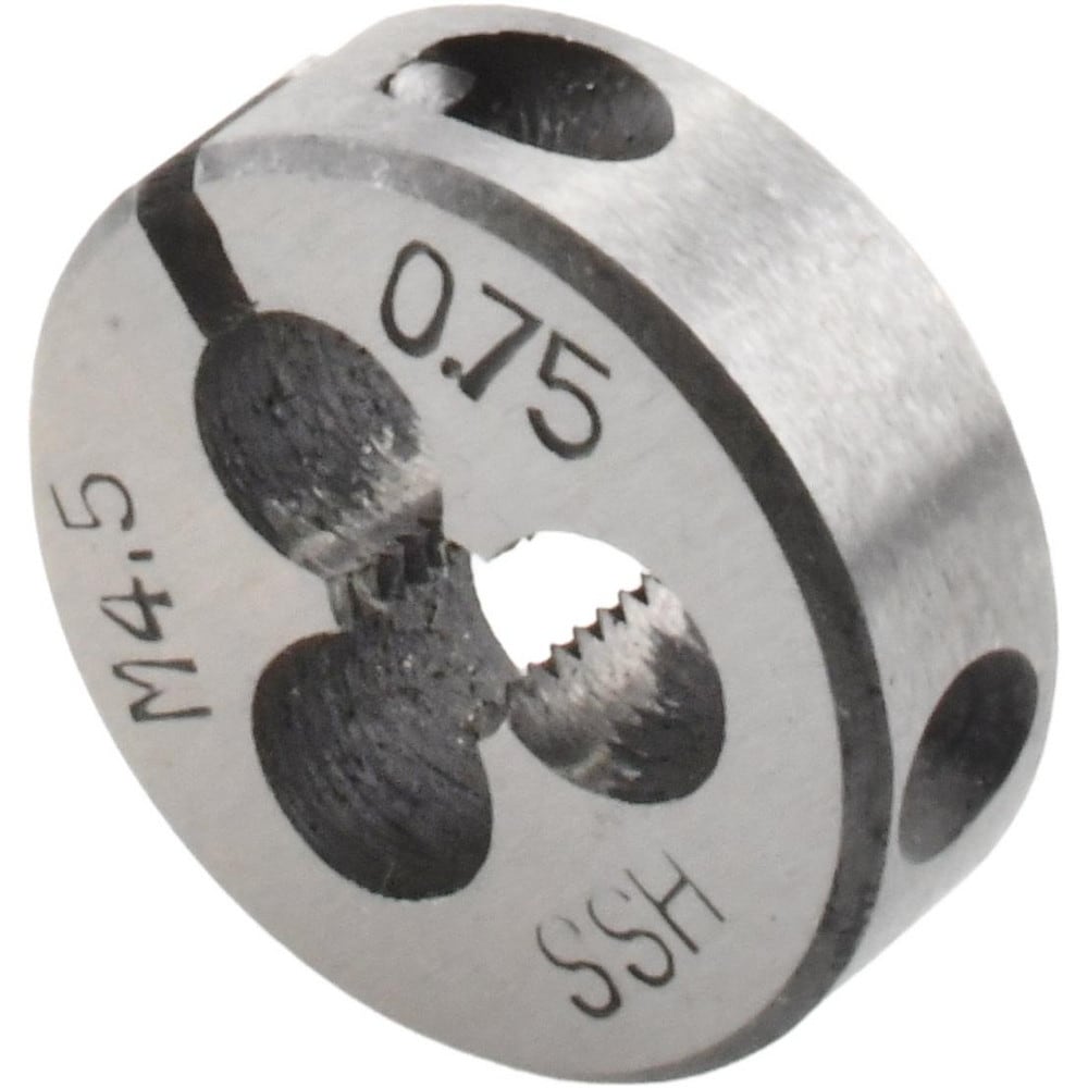 Round Die: M4.5x0.75, High Speed Steel