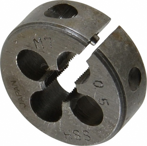 Value Collection 314-1643 Round Die: M7 x 0.5, 1" OD, High Speed Steel Image