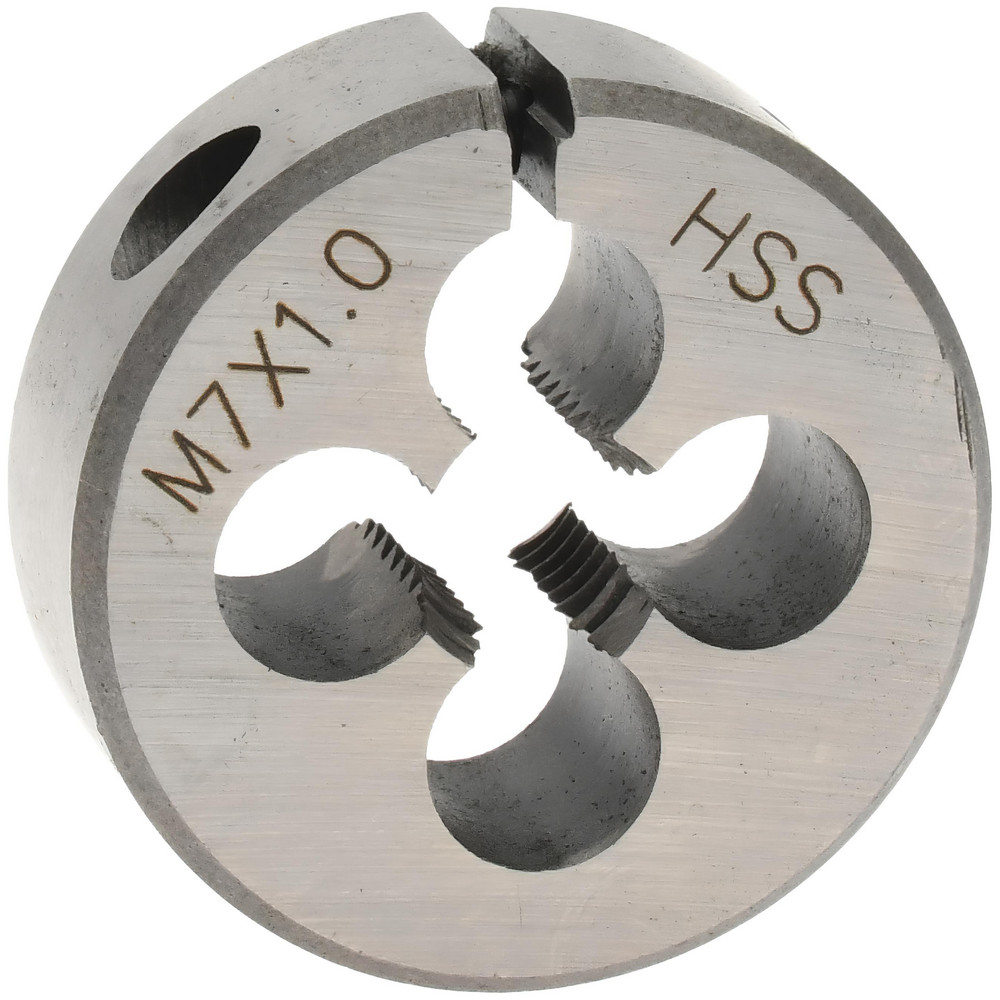 Round Die: M7x1, 1" OD, High Speed Steel