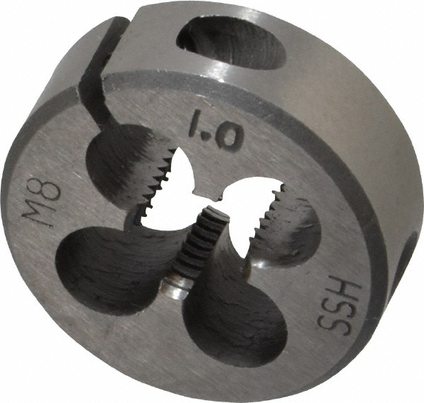 Value Collection 314-1644 Round Die: M8 x 1, 1" OD, High Speed Steel Image