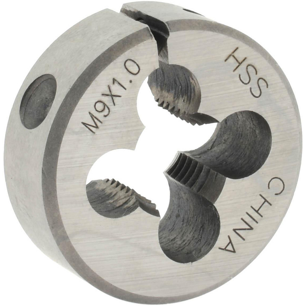 Round Die: M9x1, 1" OD, High Speed Steel