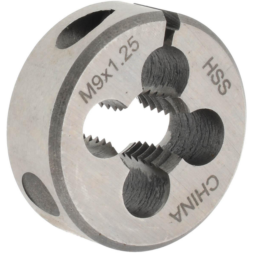 Round Die: M9x1.25, 1" OD, High Speed Steel