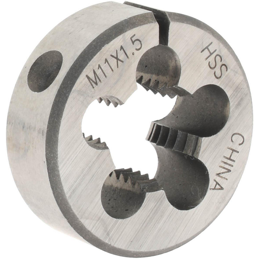 Round Die: M11x1.5, 1" OD, High Speed Steel
