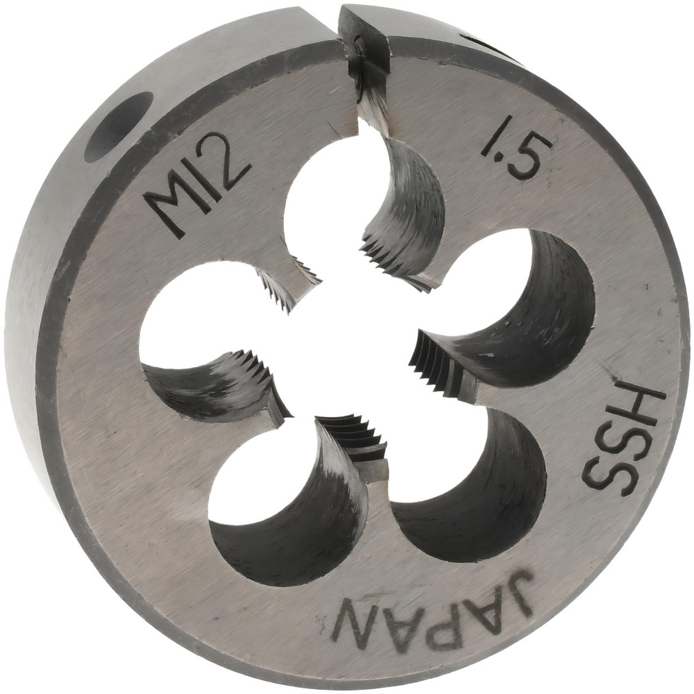 Round Die: M12x1.5, High Speed Steel
