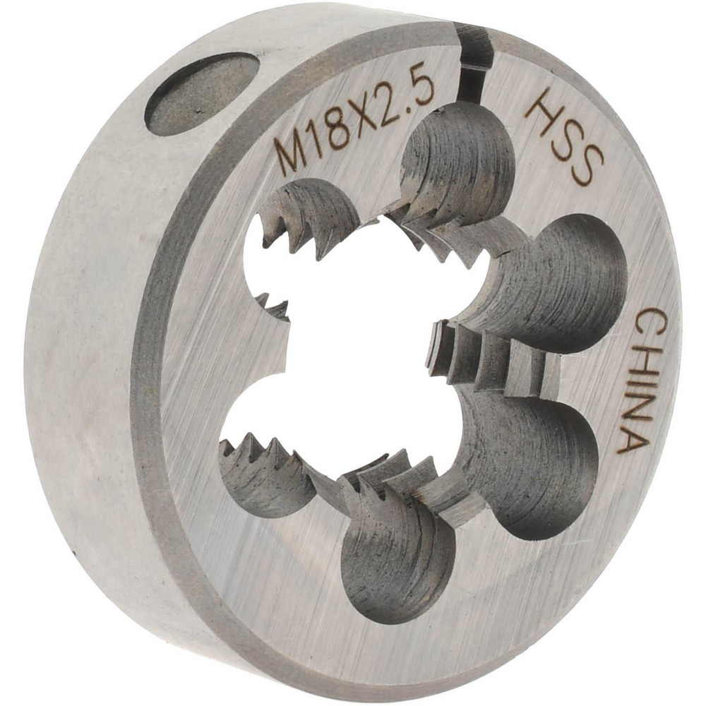 Round Die: M18x2.5, High Speed Steel