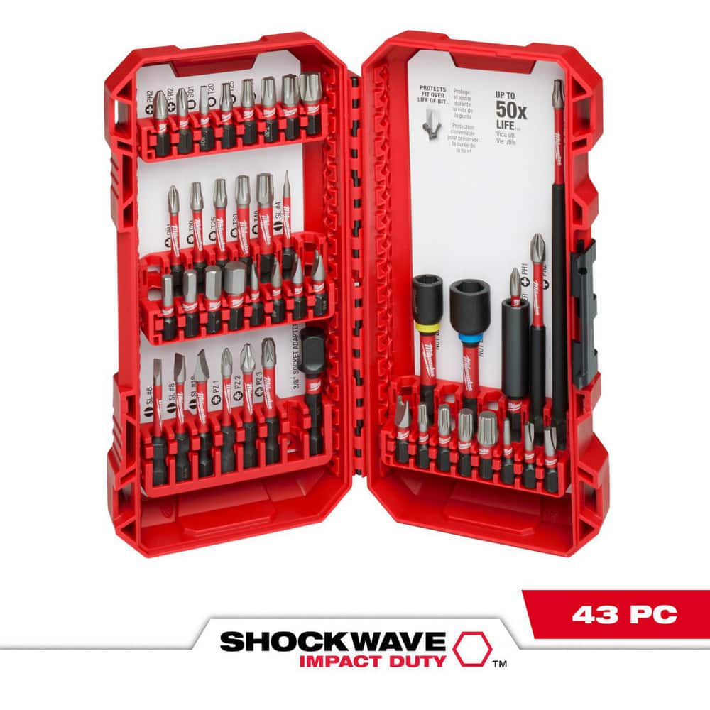 Power & Impact Screwdriver Bit Sets; Bit Type: Impact Driver Bit Set ; Point Type: Standard; Straight; 1/4" Drive Bits; Hex ; Drive Size: 1 in ; Overall Length (Decimal Inch): 10.3200 ; Blade Width: 1/4 ; Measurement Type: Multi