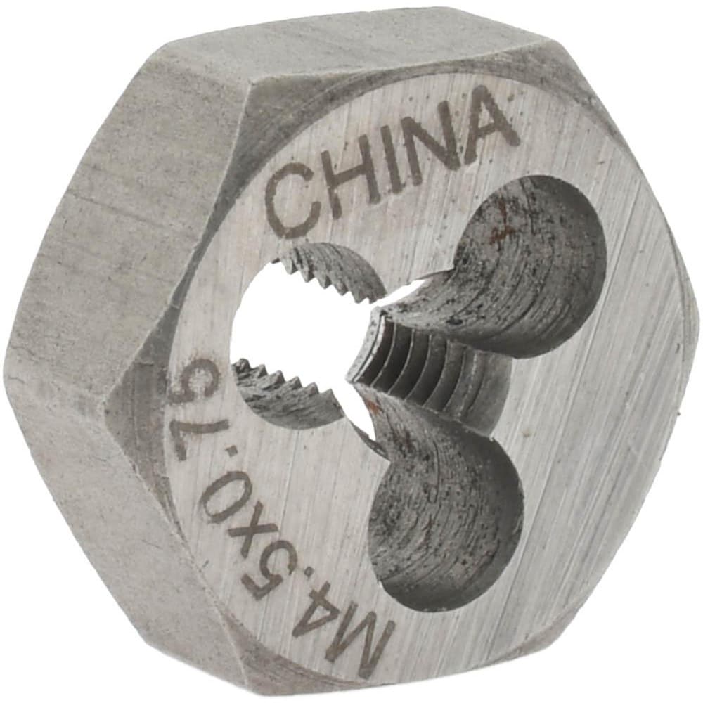 Hex Rethreading Die: M4.5x0.75, Right Hand, Carbon Steel