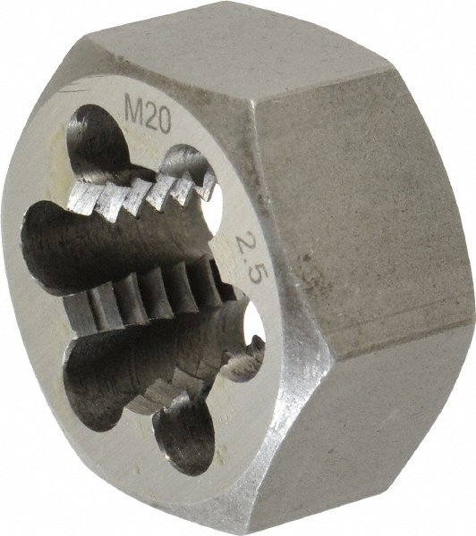 Value Collection 364-0205 Hex Rethreading Die: M20 x 2.50 Thread, Right Hand, Carbon Steel Image