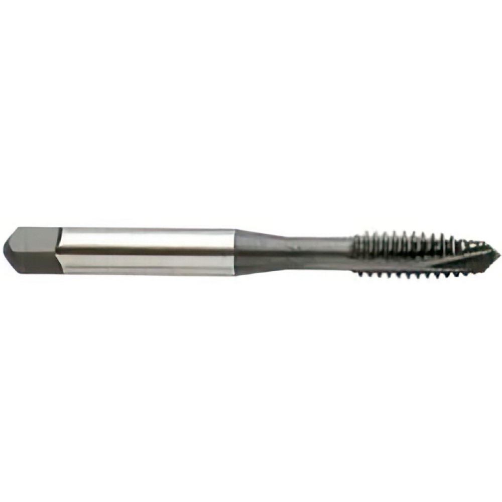 Spiral Point Tap: 3/8-24 UNF, 3 Flutes, Plug Chamfer, 3B Class of Fit, High-Speed Steel, Hardslick Coated