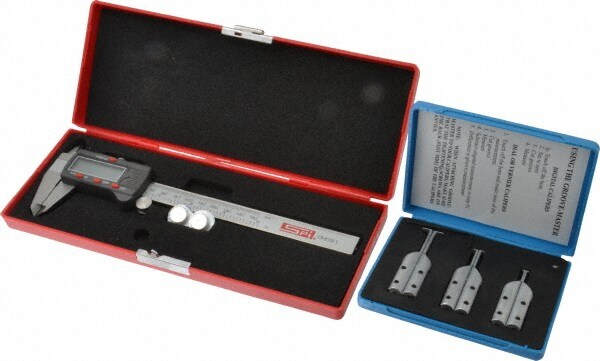 6" OAL, Accurate up to 0.001", Caliper O-Ring Groove Gage