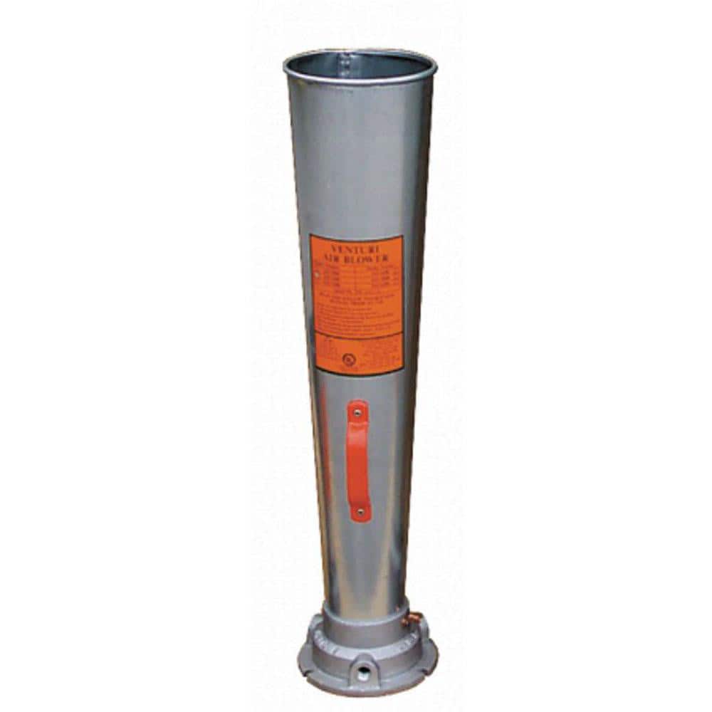 Venturi Style Pneumatic Blowers; SCFM @ 40 PSIG (Air Consumed): 35; SCFM @ 60 PSIG (Air Consumed): 45; SCFM @ 80 PSIG (Air Consumed): 62; Horn Material: Galvanized Steel; NPT Size (Inch): 1/2; Overall Length: 32.12 in; Face Diameter: 7.37 in; Base Slot Di
