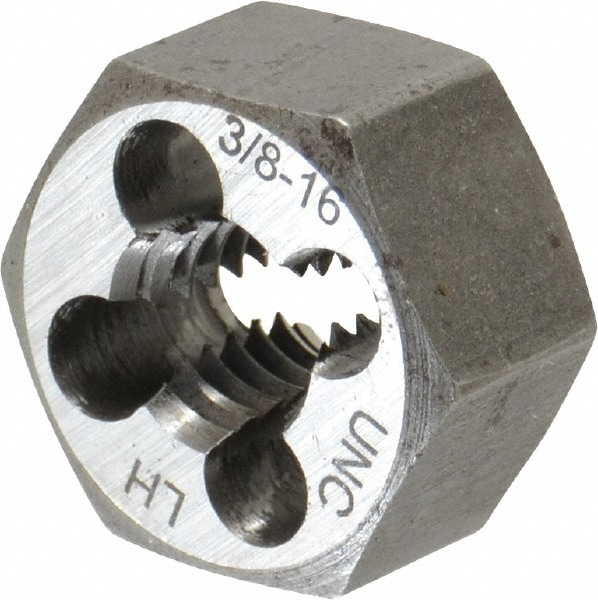 Value Collection 366-0241 Hex Rethreading Die: 3/8-16 Thread, Left Hand, Carbon Steel Image