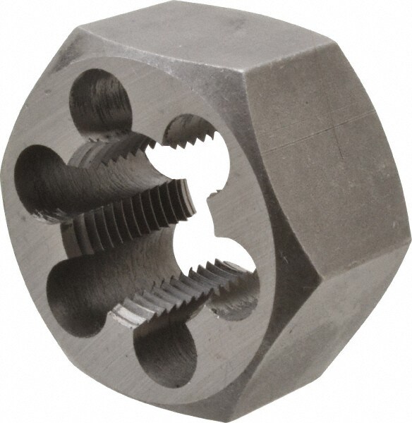 Value Collection 366-0643 Hex Rethreading Die: 1-14 Thread, 1" Thick, Left Hand, Carbon Steel Image