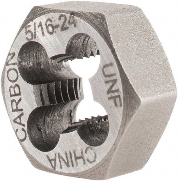 UNF Solid Hex Threading Die Thread Size 5/16-24 Outside Dia 11/16 