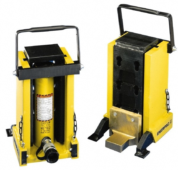 Portable Hydraulic Cylinder: 32 cu in Oil Capacity