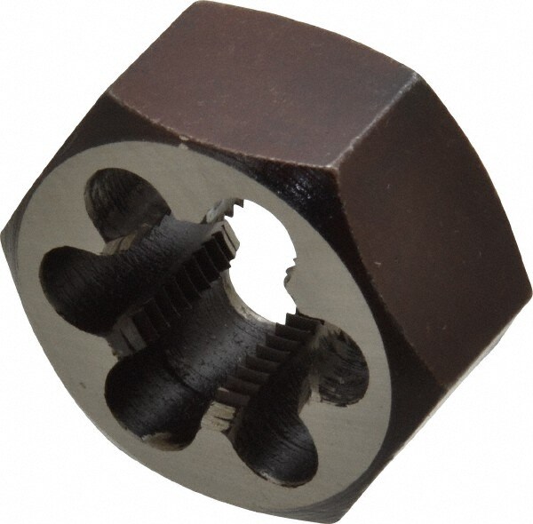 Hex Rethreading Die: 3/4-16 Thread, Right Hand, Carbon Steel