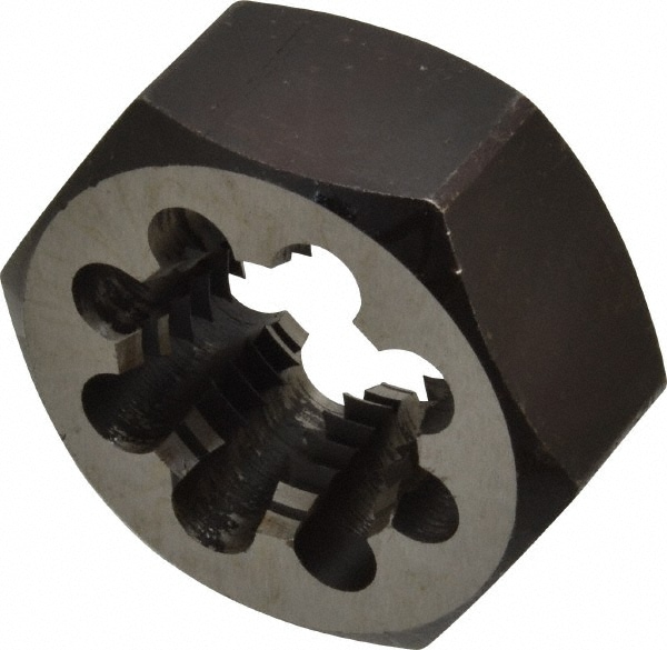 Value Collection 365-1161 Hex Rethreading Die: 1-1/4 - 7 Thread, 1" Thick, Right Hand, Carbon Steel Image