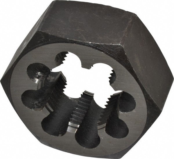 Value Collection 365-1162 Hex Rethreading Die: 1-1/4 - 12 Thread, 1" Thick, Right Hand, Carbon Steel Image