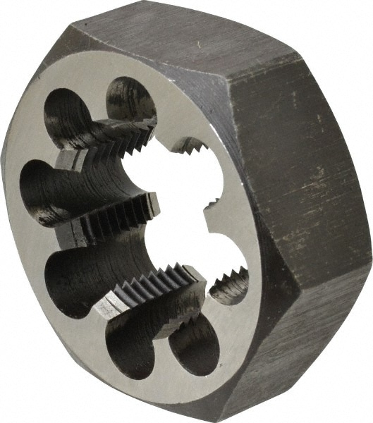 Value Collection 365-1322 Hex Rethreading Die: 1-1/2 - 12 Thread, 1" Thick, Right Hand, Carbon Steel Image