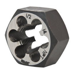 Value Collection 3/4-14 NPT X 2 Hex Pipe Die – Carbon Steel, NPT Thread