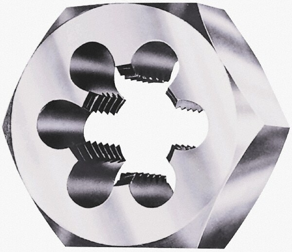Hex Rethreading Die: 7/16-40 Thread, Right Hand, Carbon Steel