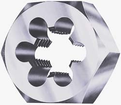 Cle-Line C65612 Hex Rethreading Die: 9/16-12 Thread, Right Hand, Carbon Steel Image