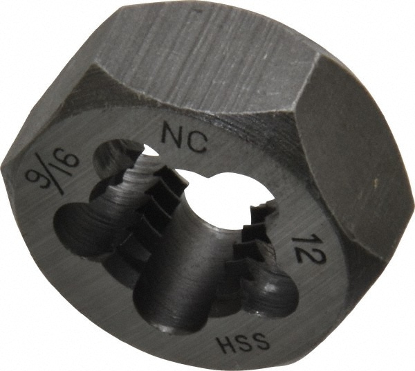 Value Collection 367-0361 Hex Rethreading Die: 9/16-12 Thread, Right Hand, High Speed Steel Image