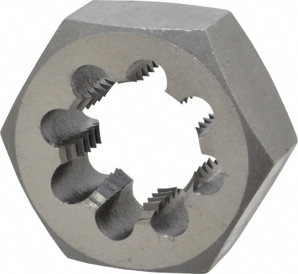 Value Collection 367-1161 Hex Rethreading Die: 1-1/4 - 7 Thread, 1" Thick, Right Hand, High Speed Steel Image