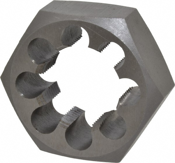 Value Collection 367-1322 Hex Rethreading Die: 1-1/2 - 12 Thread, 1" Thick, Right Hand, High Speed Steel Image