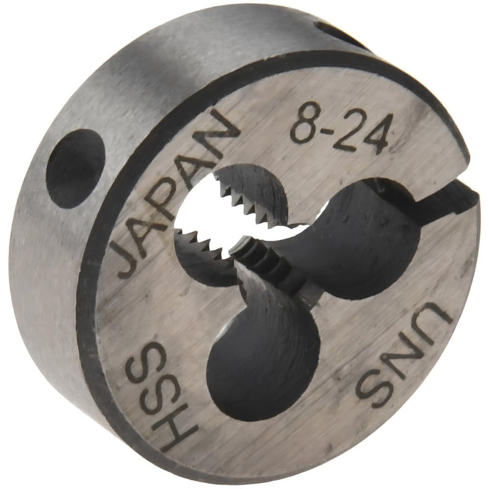 Round Die: #8-24, High Speed Steel
