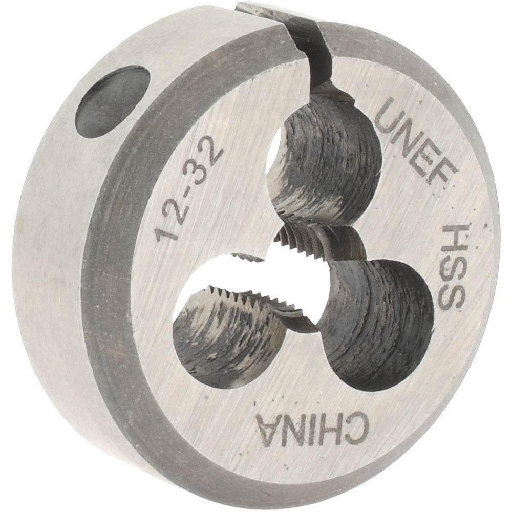 Round Die: #12-32, 1" OD, High Speed Steel