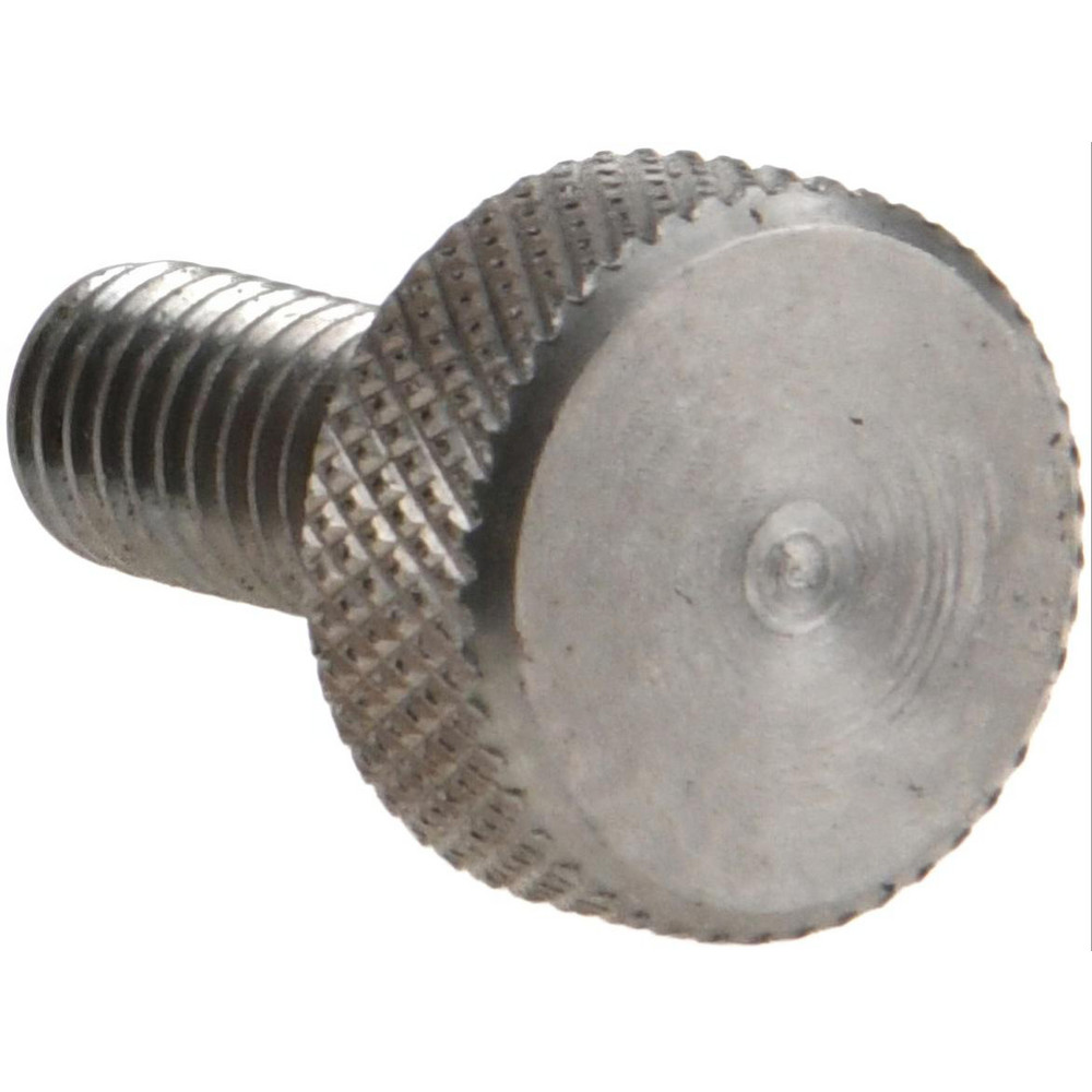 303 Stainless Steel Thumb Screw: M5 x 0.8, Knurled Head - 11.5 mm Head Dia, 5 mm Head Height