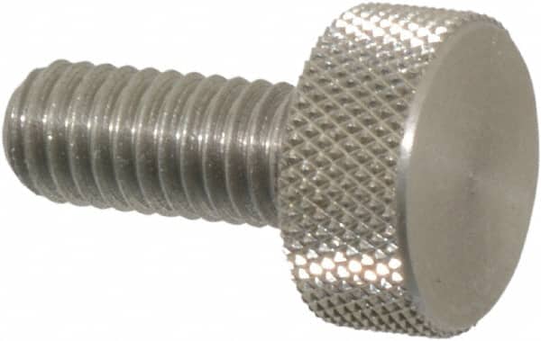 M8 x 30mm Captive Knurled Thumb Screws High Type - A1 Stainless Steel