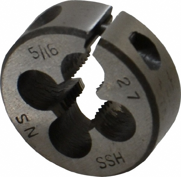 Value Collection 315-1133 Round Die: 5/16-27, 1" OD, High Speed Steel Image