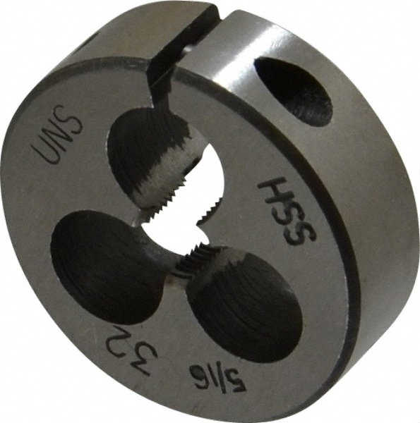 Round Die: 5/16-32, High Speed Steel