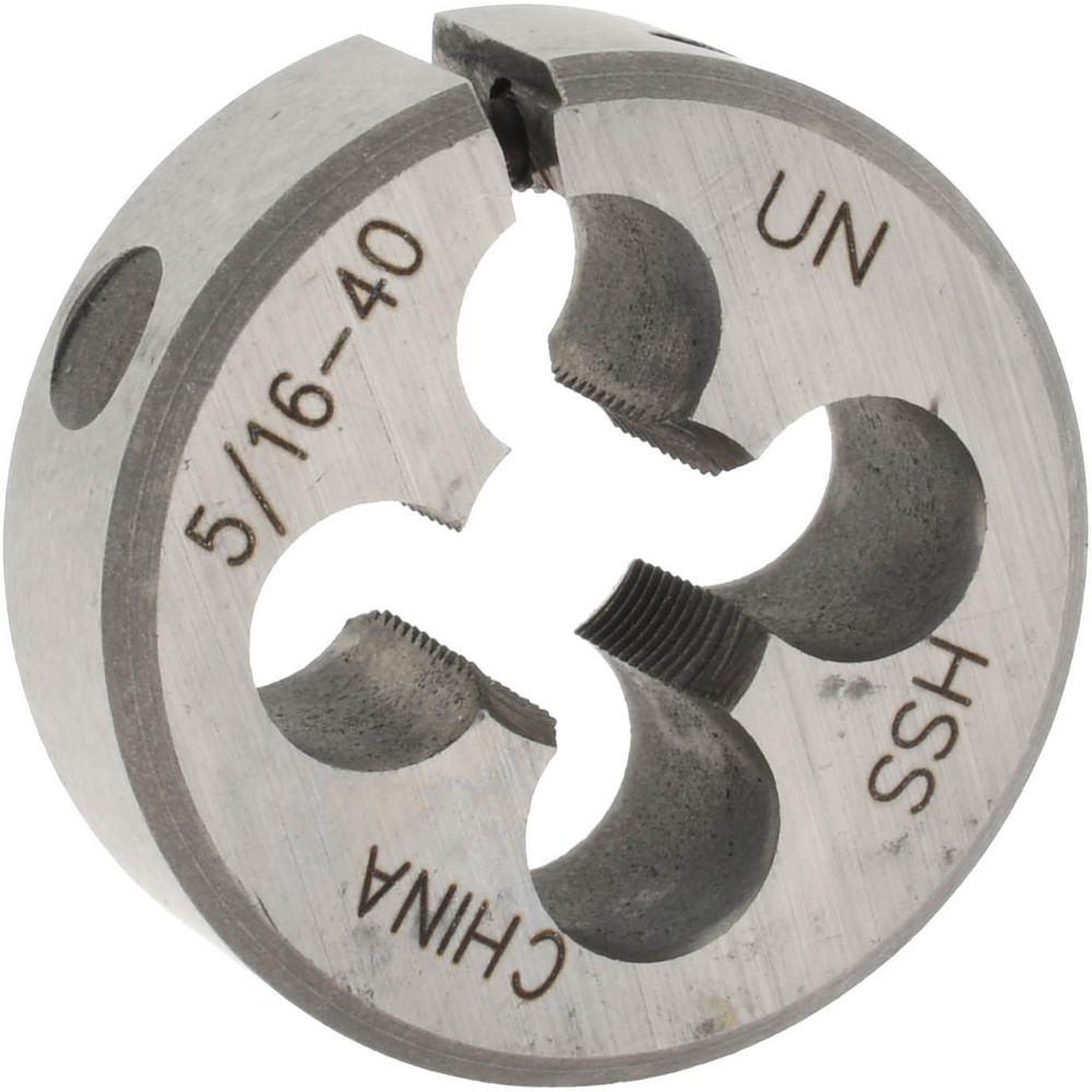 Round Die: 5/16-40, 1" OD, High Speed Steel