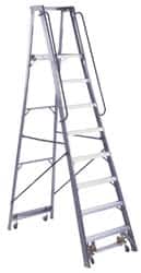 Aluminum Rolling Ladder: 8 Step
