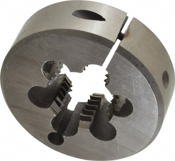 Round Die: 1-1/4-7, 3" OD, High Speed Steel