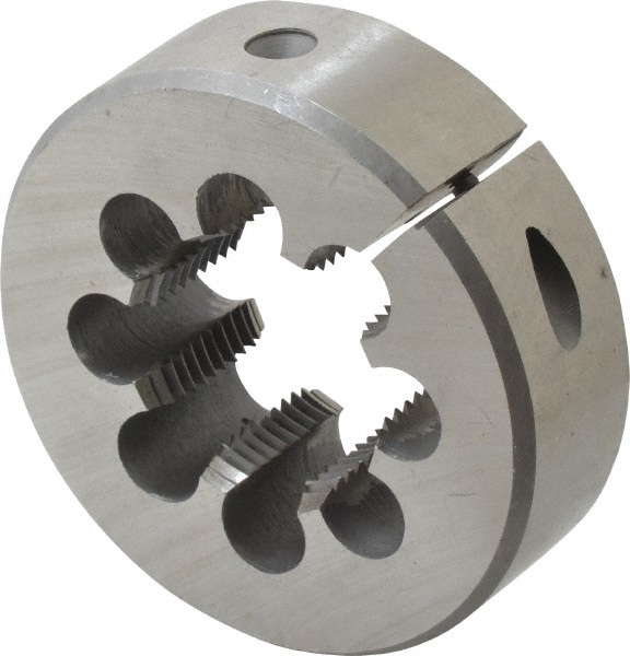 Round Die: 1-3/8-12, 3" OD, High Speed Steel