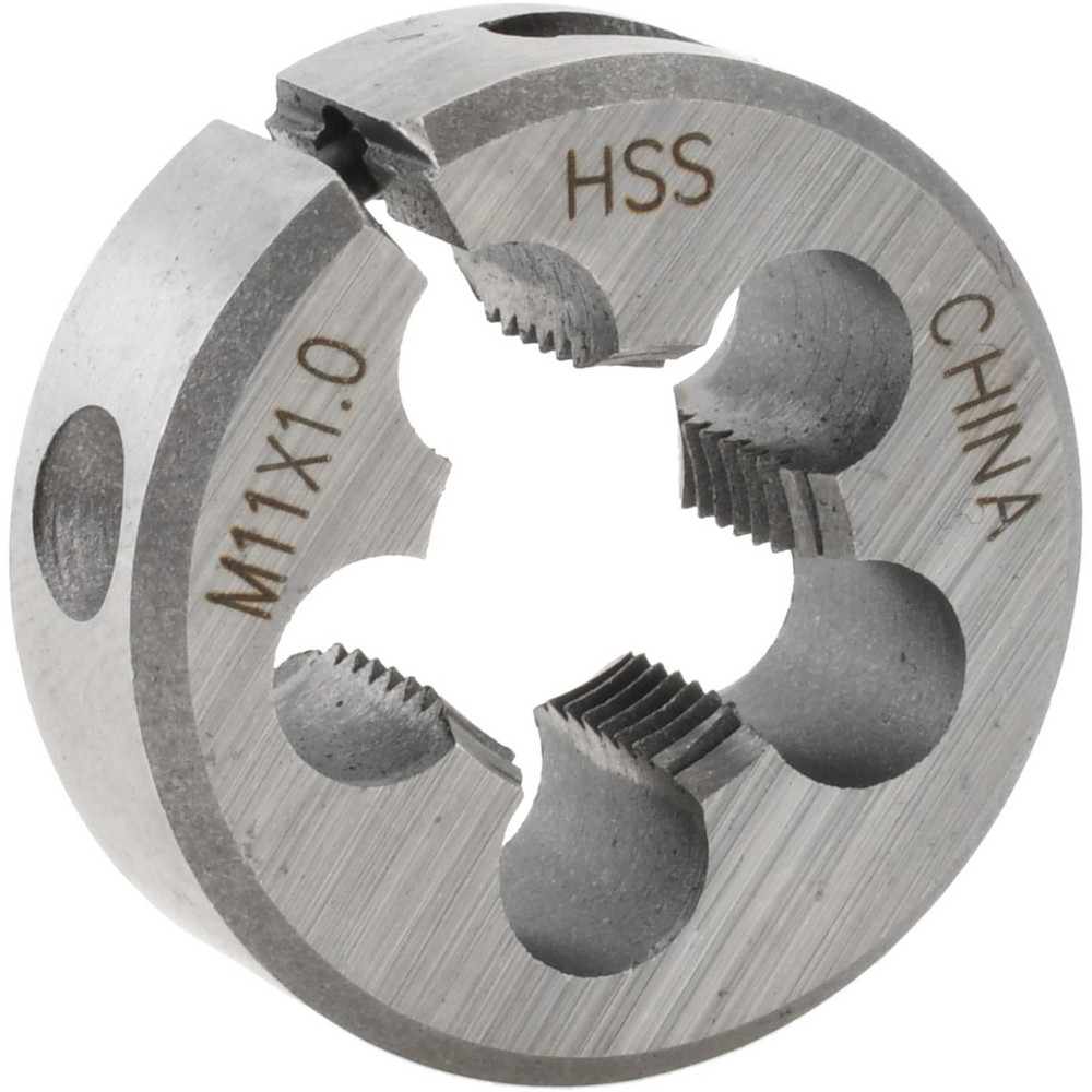 Round Die: M11x1, 1" OD, High Speed Steel