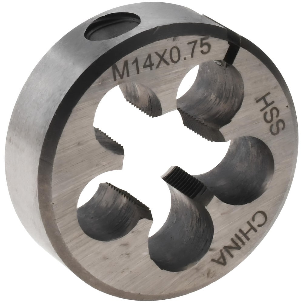 Round Die: M14x0.75, High Speed Steel