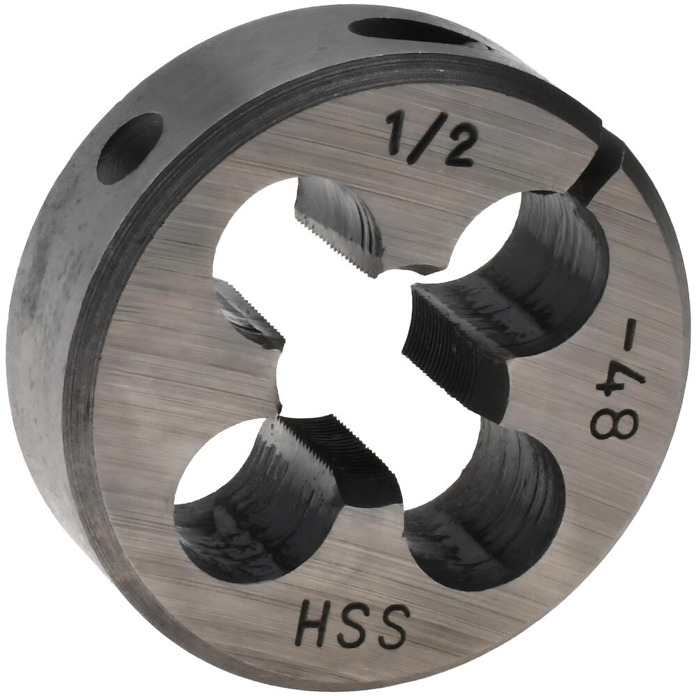 Round Die: 1/2-48, High Speed Steel