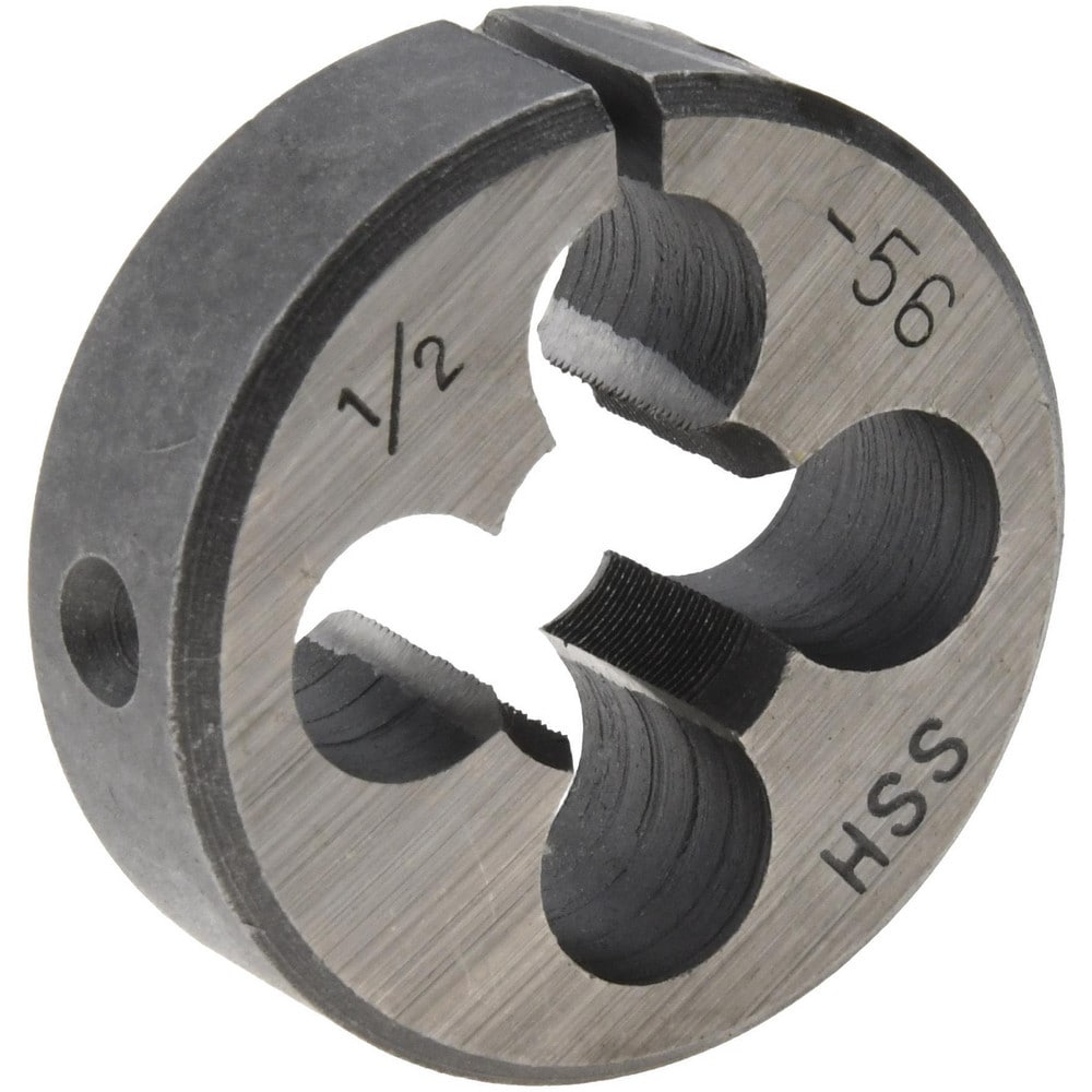 Round Die: 1/2-56, High Speed Steel