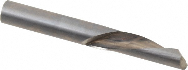 Spiral Router Bit: 0.375" Dia, 1.125" LOC, 3/8" Shank Dia, Downcut