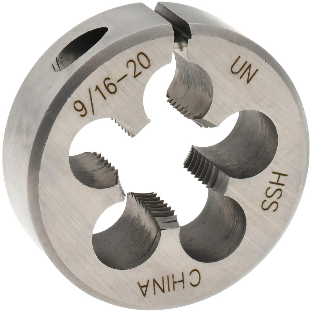 Round Die: 9/16-20, High Speed Steel