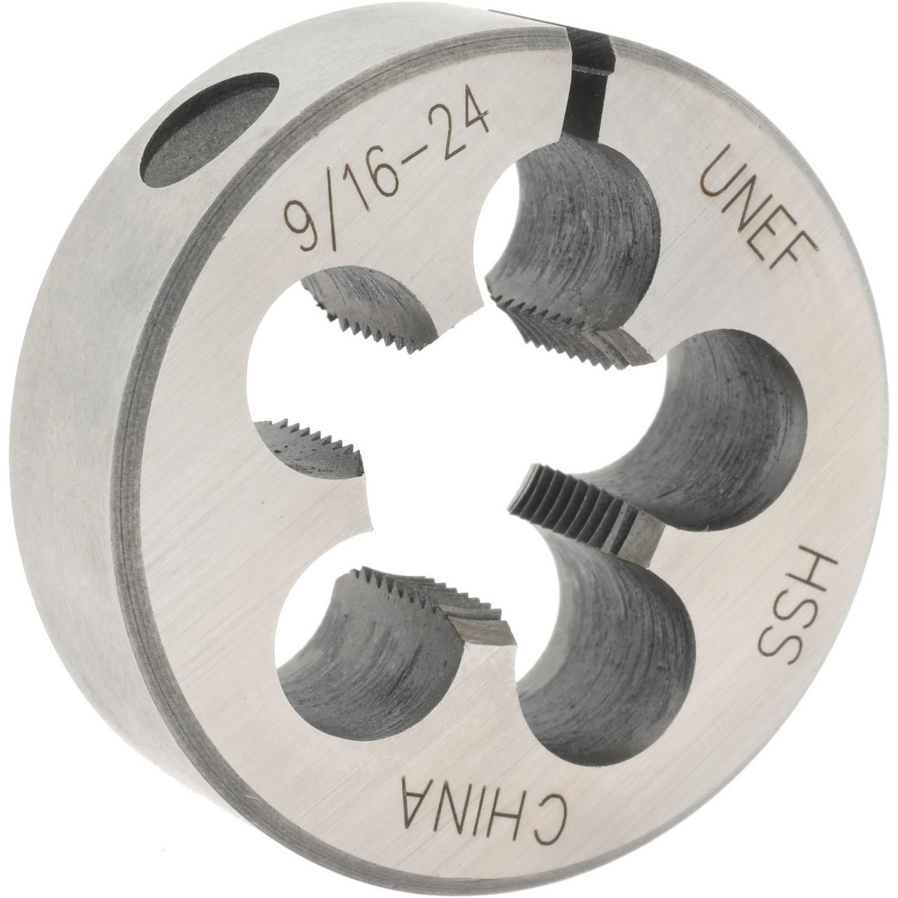 Round Die: 9/16-24, High Speed Steel