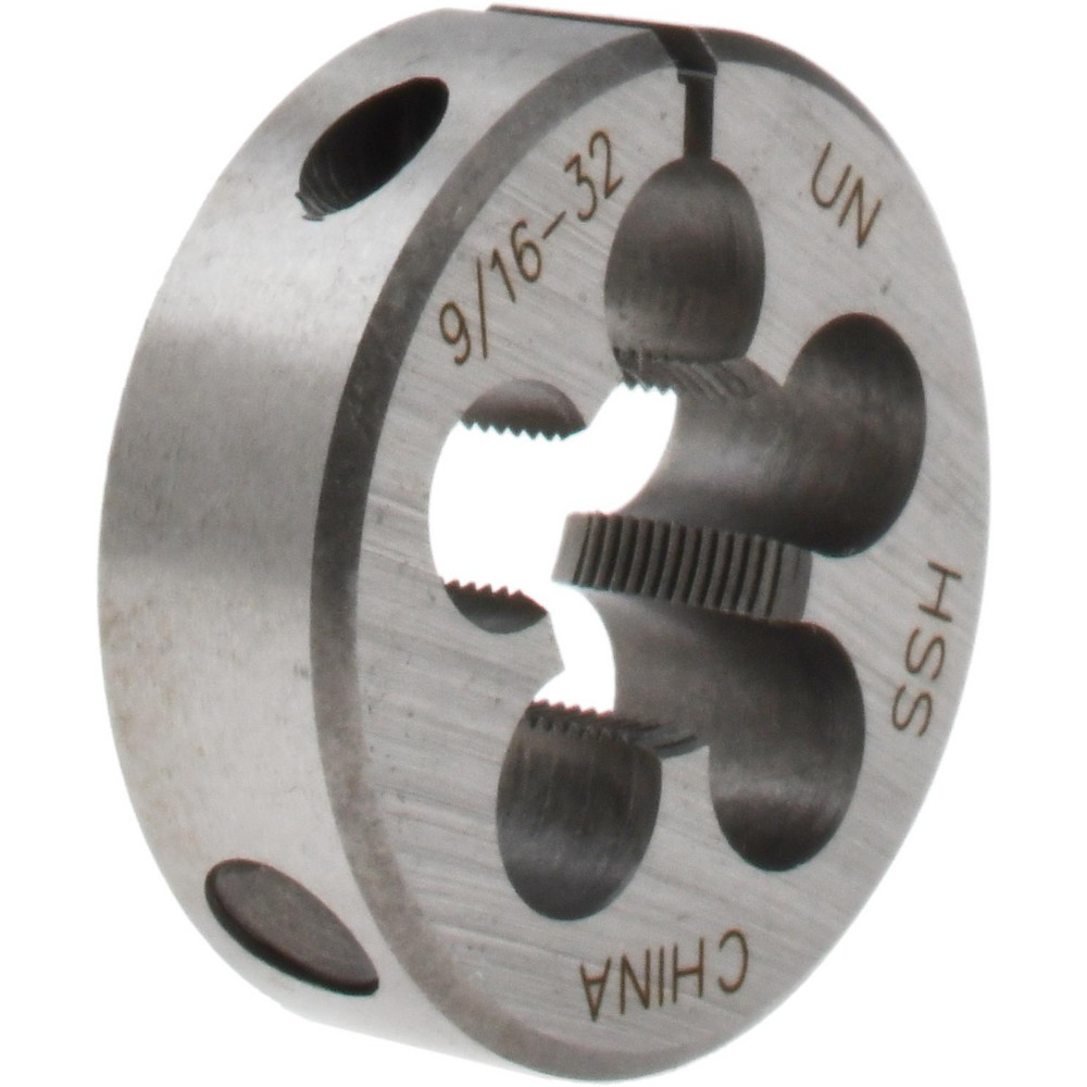 Round Die: 9/16-32, High Speed Steel