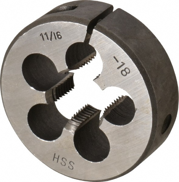 Value Collection 84037687 Round Die: 11/16-18, 2" OD, High Speed Steel Image