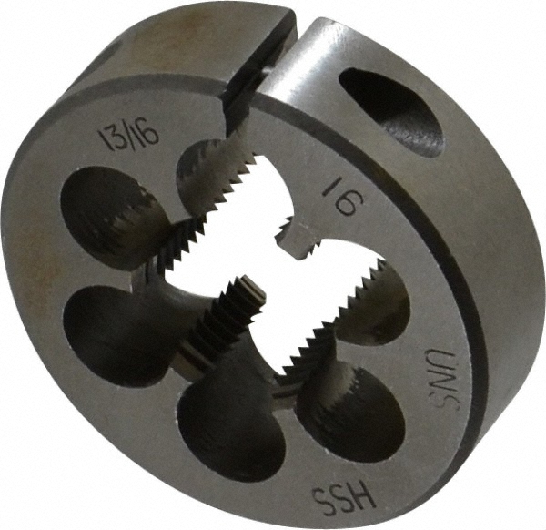 Value Collection 315-1312 13/16-16 UNS High Speed Steel Round Adjustable Die Image